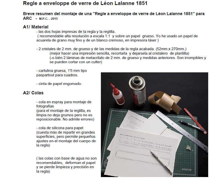 Montaje Regla Calculo Lannane 1